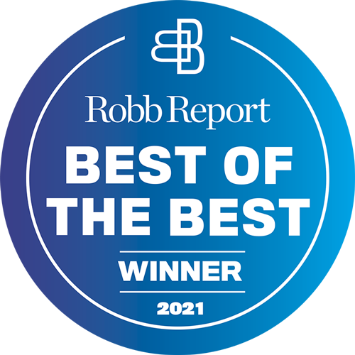 Robb Report Best of the Best winner 2021